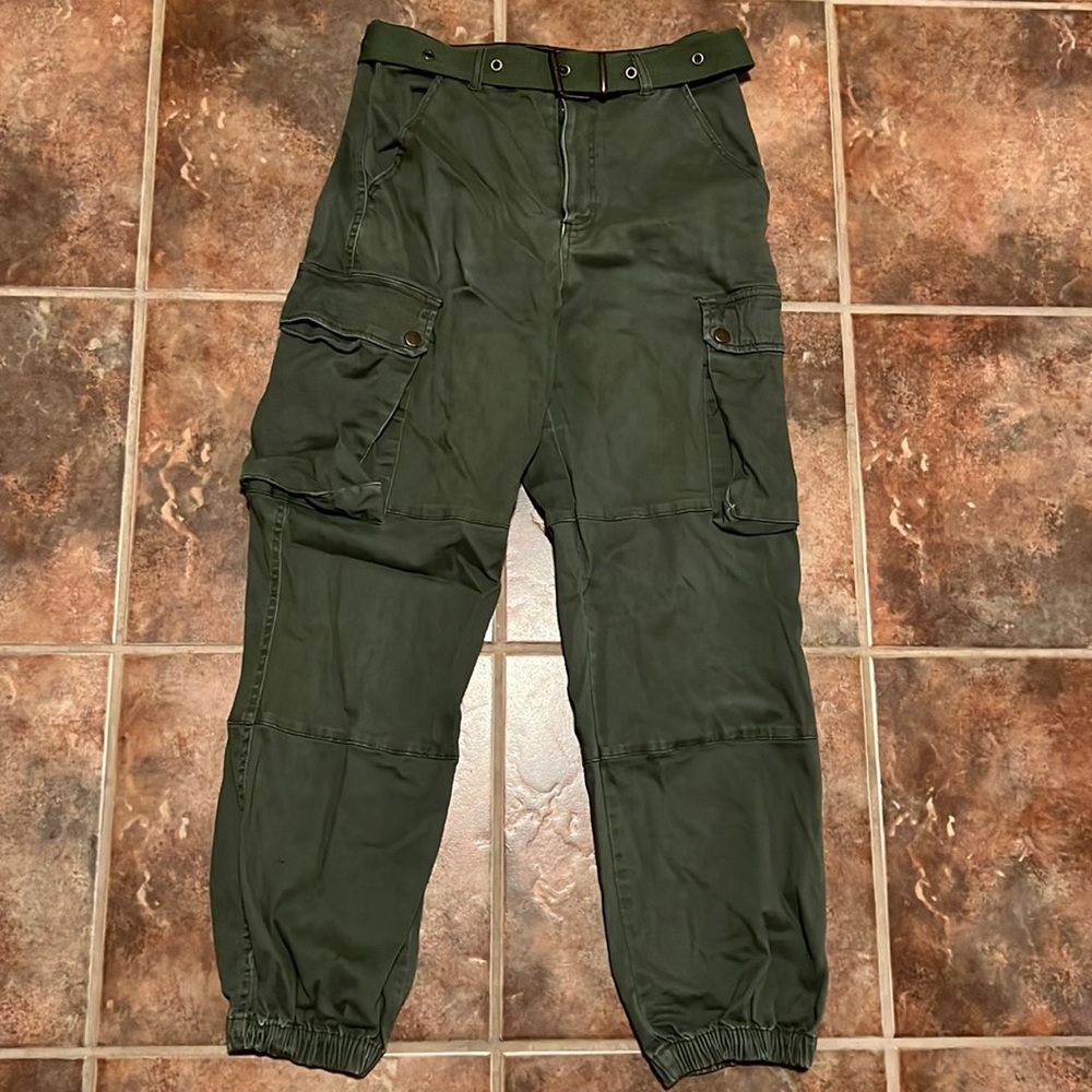 Green joggers
